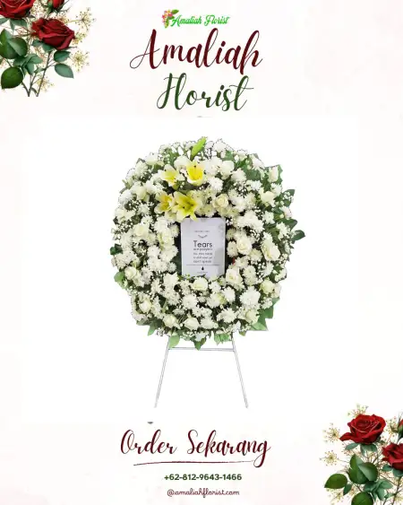 Krans Bunga Duka Rowodadi Butuh